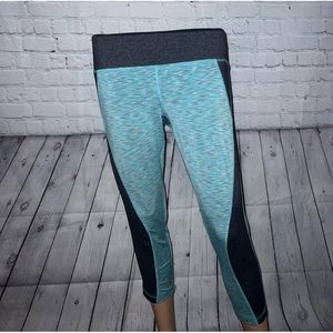90 Degree By Reflex Teal and Gray Leggings
